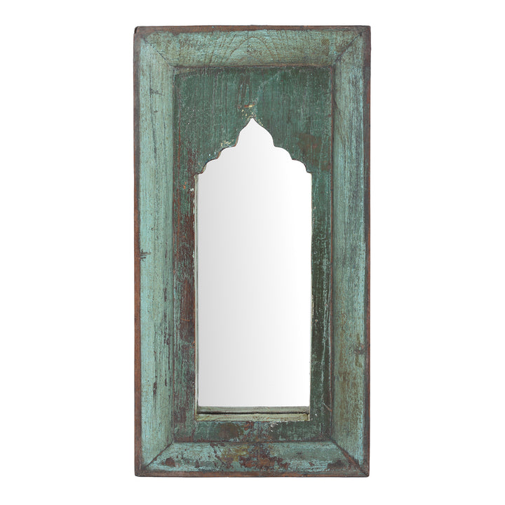  Mihrab Mirror Frame Made From An Old Teak Panel | Indigo Antiques