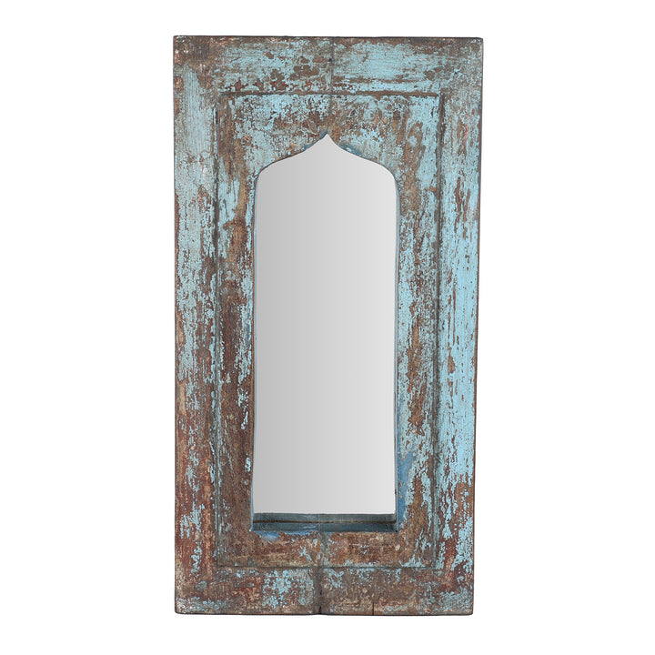 Mihrab Mirror Frame Made From An Old Teak Panel | Indigo Antiques
