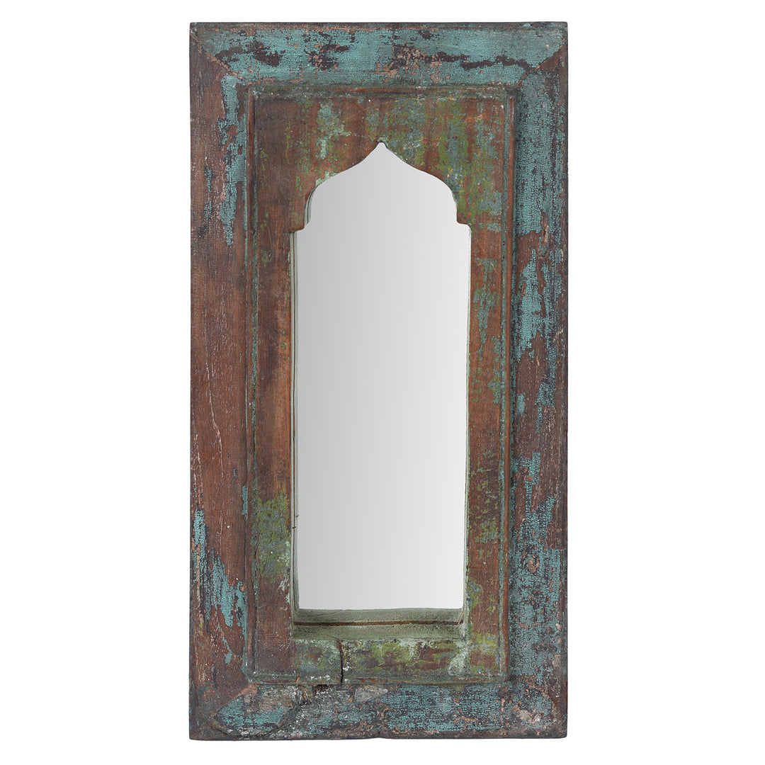 Mihrab Mirror Frame Made From Old Teak | Indigo Antiques
