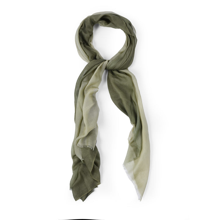 Handmade Spring Green Shawl – 100% Cashmere from Nepal