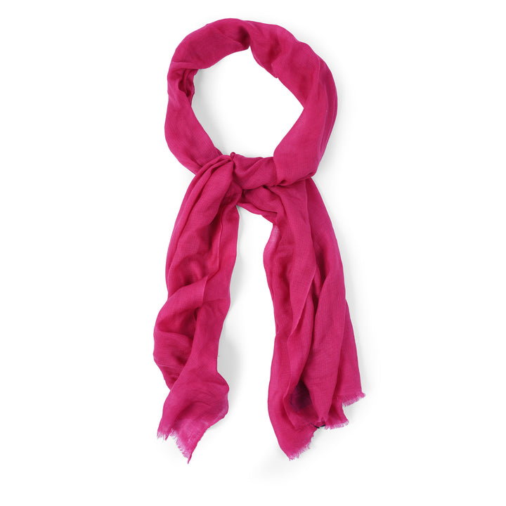 Handmade Fuchsia Pink Shawl – 100% Cashmere from Nepal | Indigo Antiques