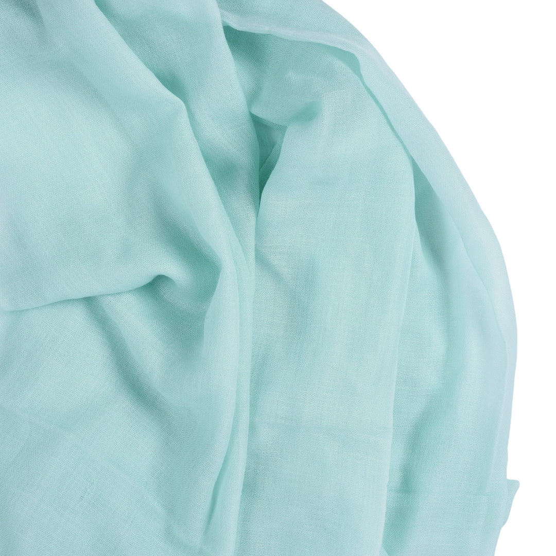 Handmade Celdon Green  Shawl  -  100% Cashmere