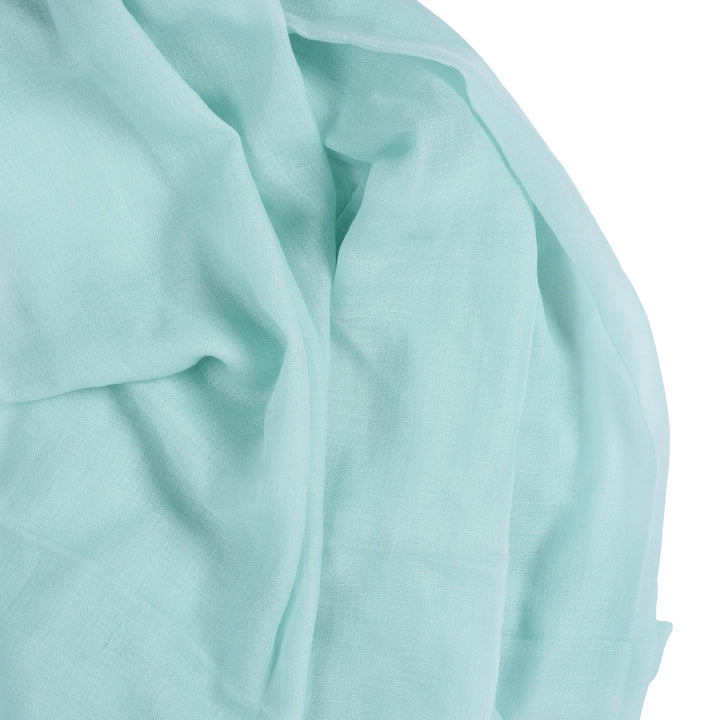 Handmade Celdon Green  Shawl  -  100% Cashmere