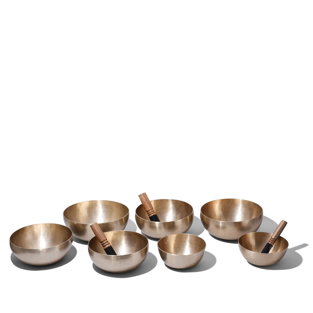 Nepalese C2 Therapy Singing Bowl Chakra Set 7Pcs | Indigo Antiques