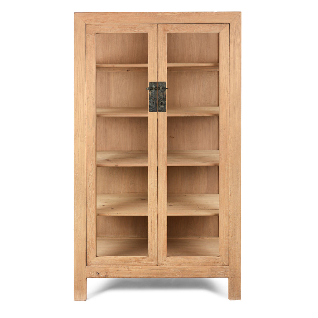 Glazed Cabinet Made From Old Sunbleached Elm | Indigo Antiques