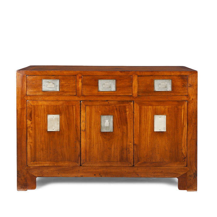 Nineteenth Century Tianjin Camphor Wood Sideboard With Removable Panels And Three Drawers | Indigo Antiques
