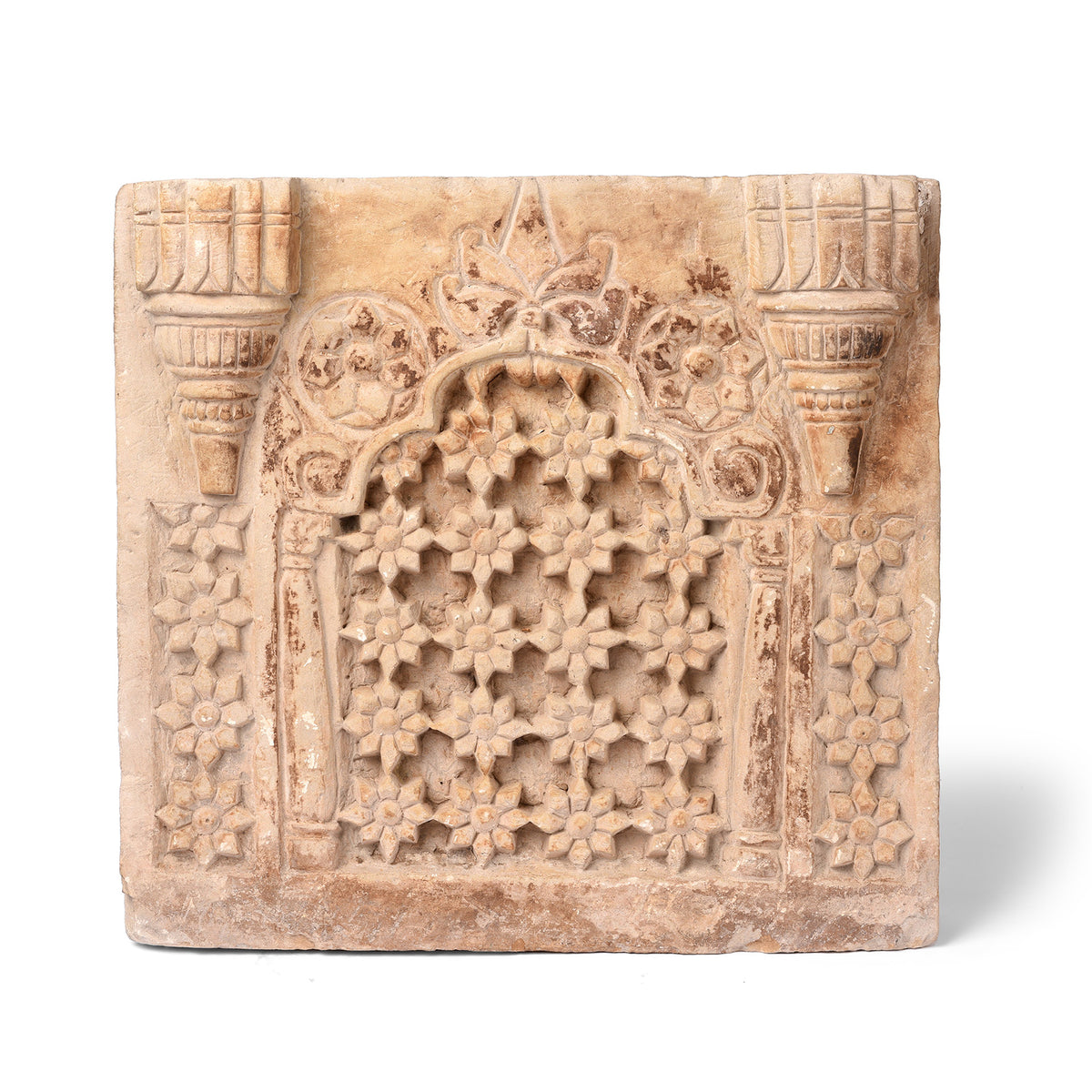 Old Carved Stone Jali Panel From Rajasthan | Indigo Antiques