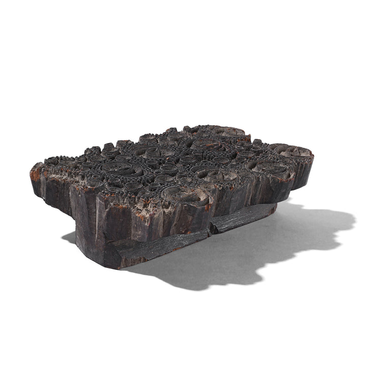 Old Indian Paisley Wooden Textile Printing Block From Jaipur