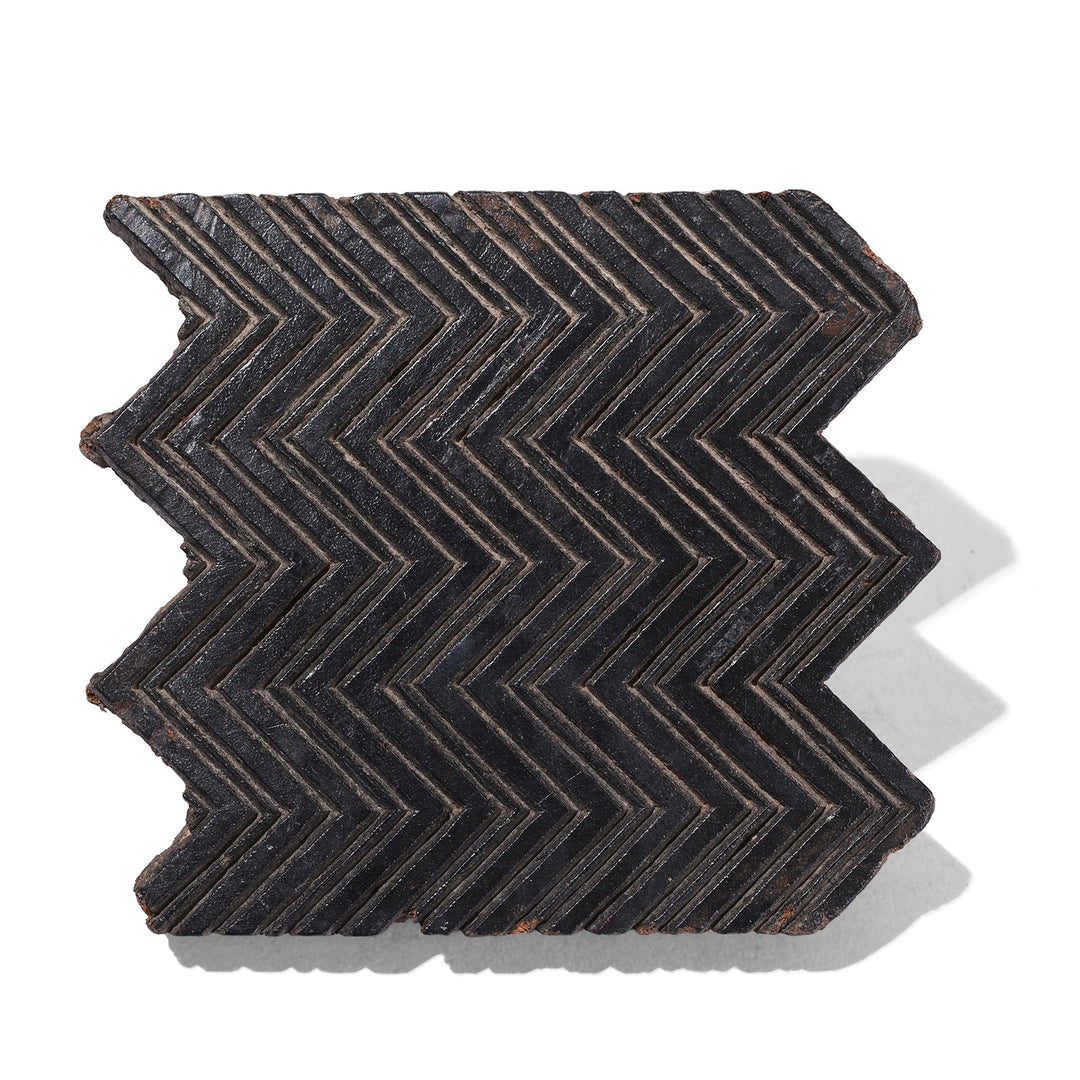 Old Patterned Textile Printing Block From Jaipur