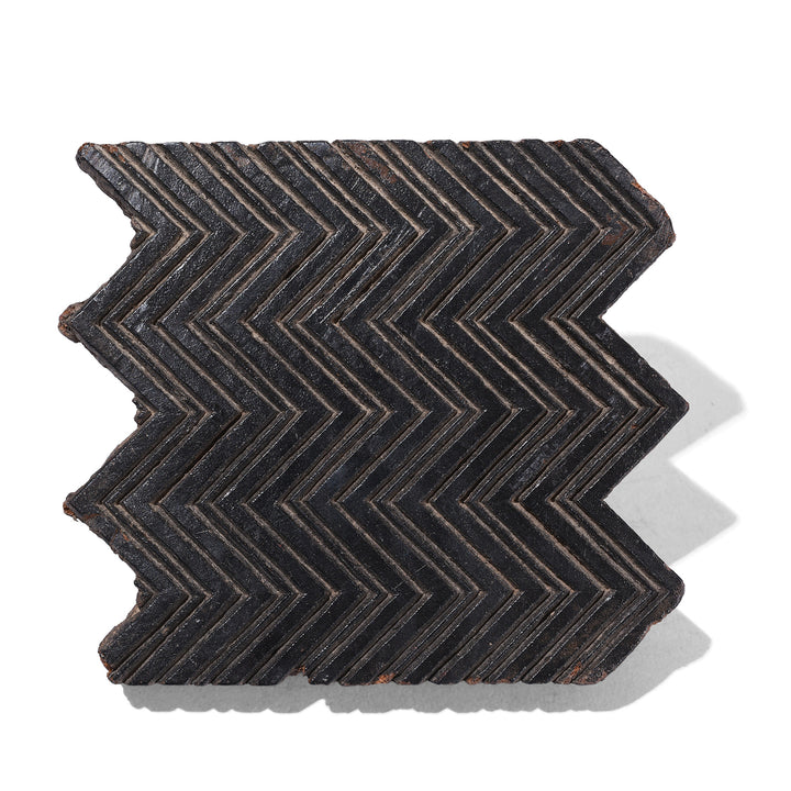 Old Patterned Textile Printing Block From Jaipur