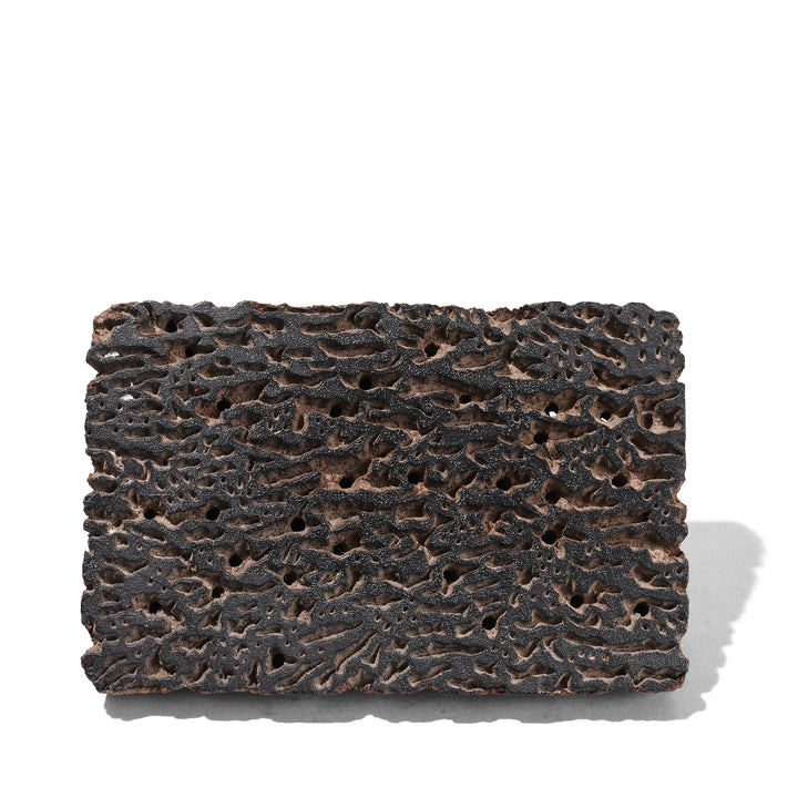 Old Textile Printing Block From Jaipur With Intricate Carved Pattern