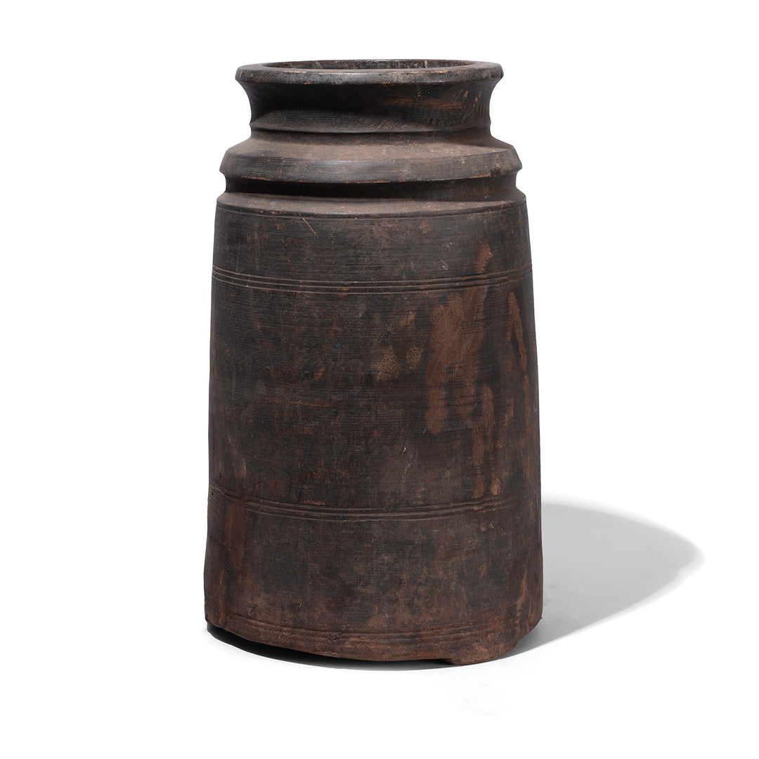 Old Wooden Milk Pots From Himachal Pradesh