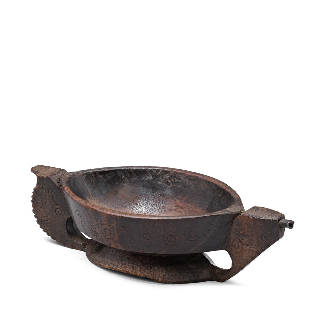Option 1 Carved Roheda Kharal - Opium Grinder | indigo Antiques