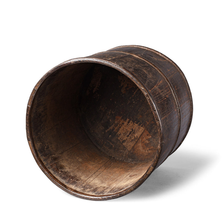 Interior Of Antique Iron Bound Chinese Elm Dou Rice Measure | Indigo Antiques
