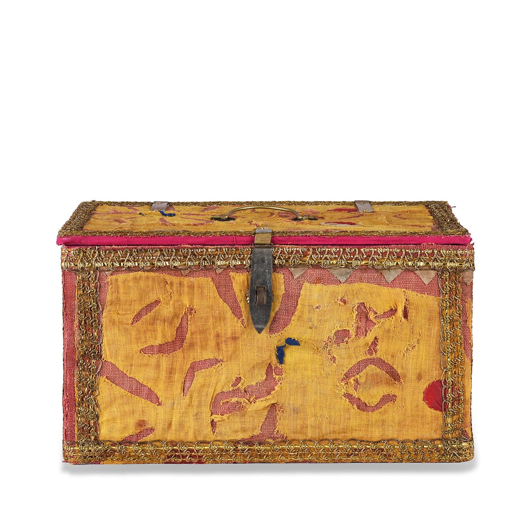 Rajasthani Vintage Sari Textile Storage Box