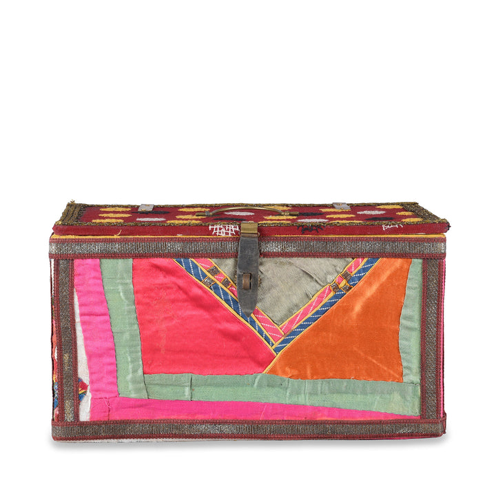 Rajasthani Vintage Sari Textile Storage Box