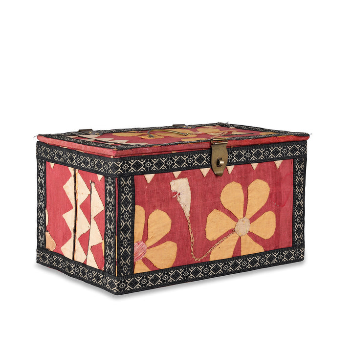 Rajasthani Vintage Sari Textile Storage Box
