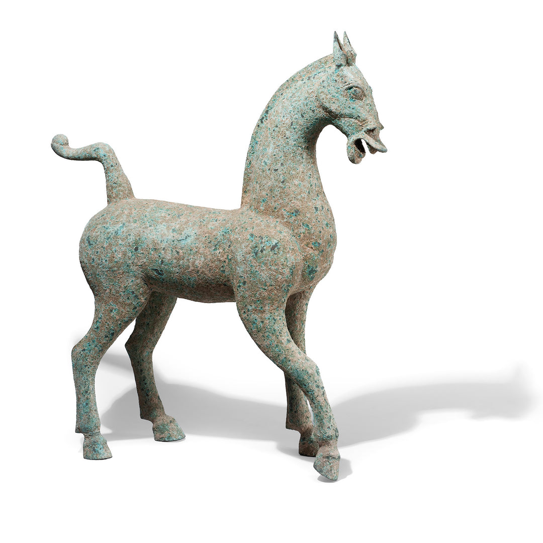 Reproduction Verdigris Bronze Horse Statue | Indigo Antiques