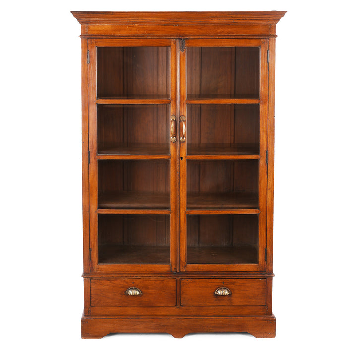 Antique Anglo Indian Glazed Book Cabinet | Indigo Antiques