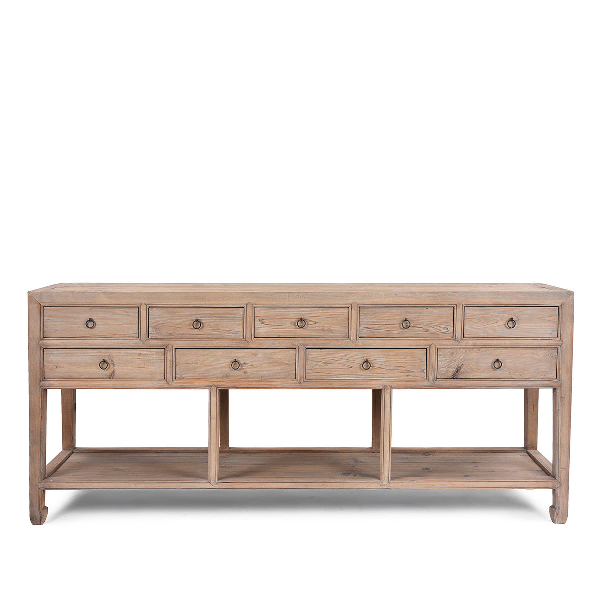Rustic Console Table With Shelf | Indigo Antiques