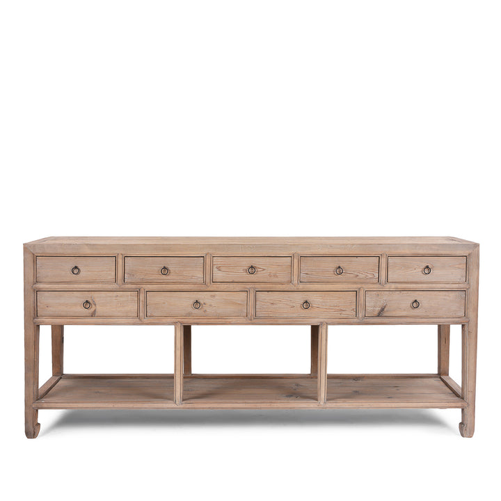 Rustic Console Table With Shelf | Indigo Antiques
