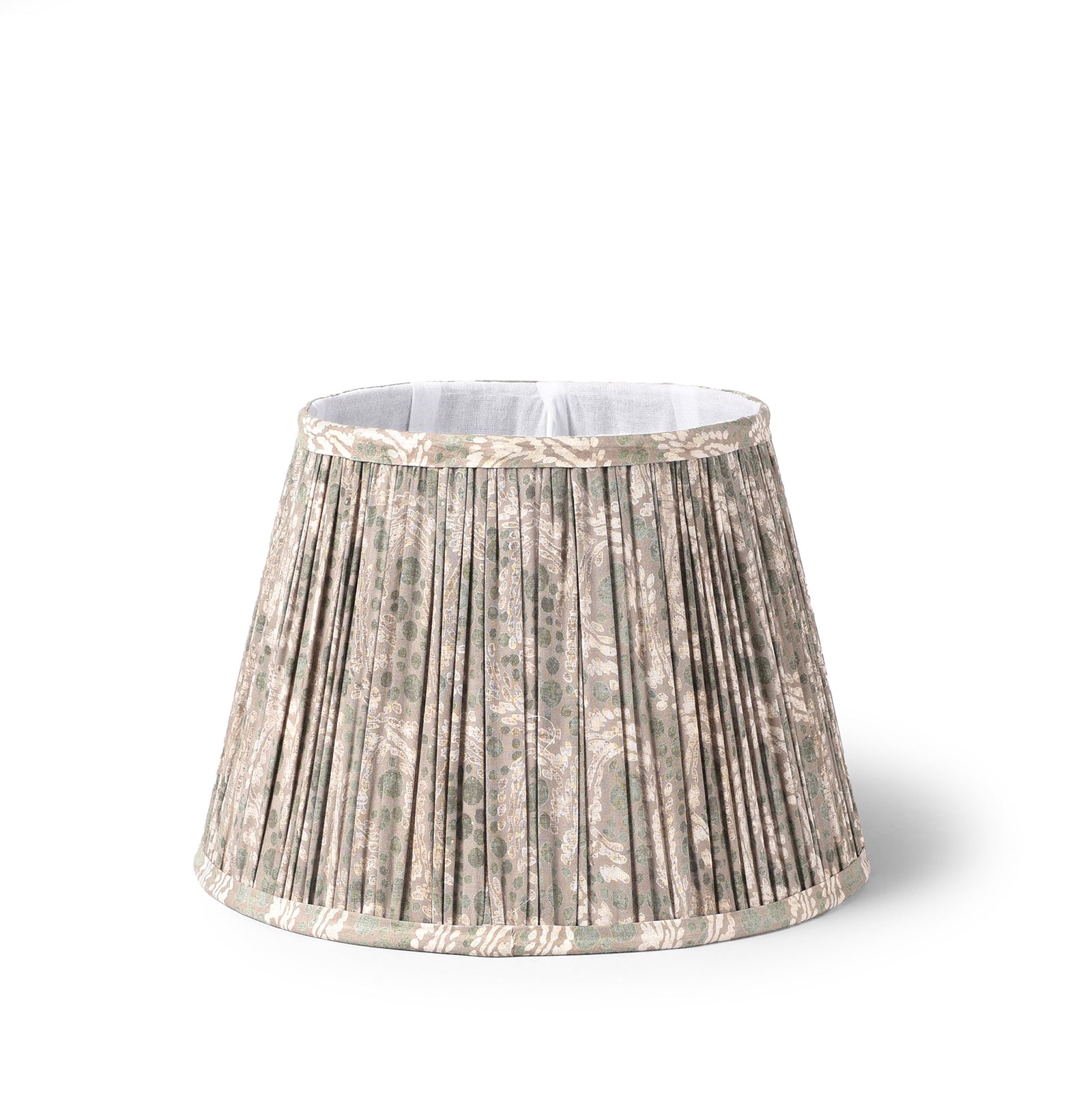 Samarkand Teal Bubble Cotton Empire Shade - 30cm | Indigo Antiques