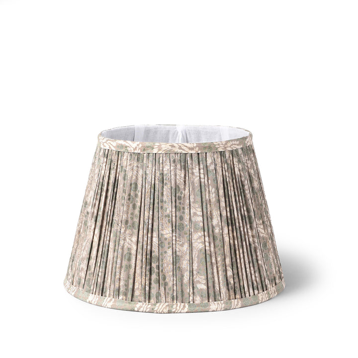 Samarkand Teal Bubble Cotton Empire Shade - 30cm | Indigo Antiques