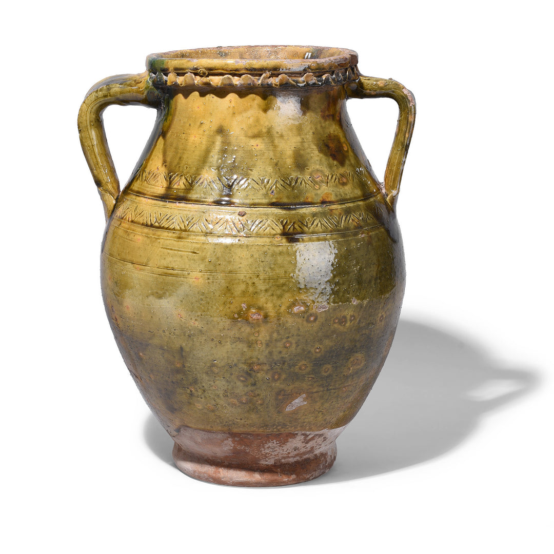 Sancai Yellow Glazed Terracotta Vase From Yunnan | Indigo Antiques