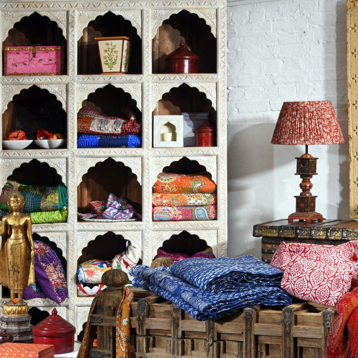 Indian White Shelf in an Indian Interior