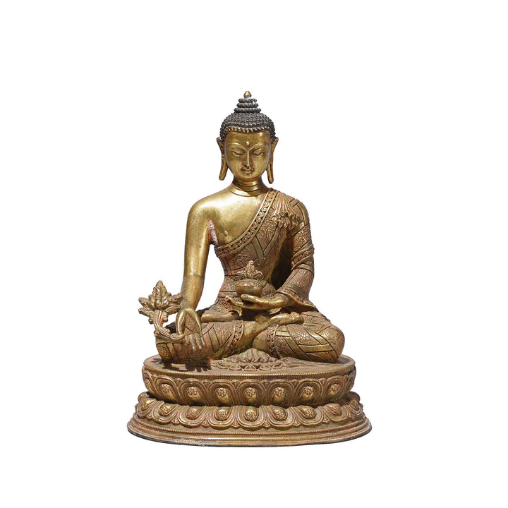 Small Brass Buddha Varada Mudra | Indigo Antiques