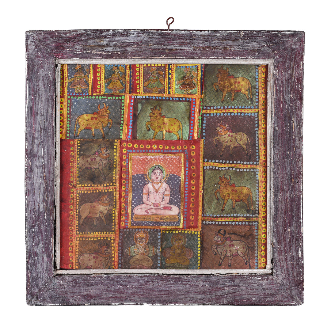 Sri Nathji & Jain Framed Prints - Nandi's & Buddha | Indigo Antiques