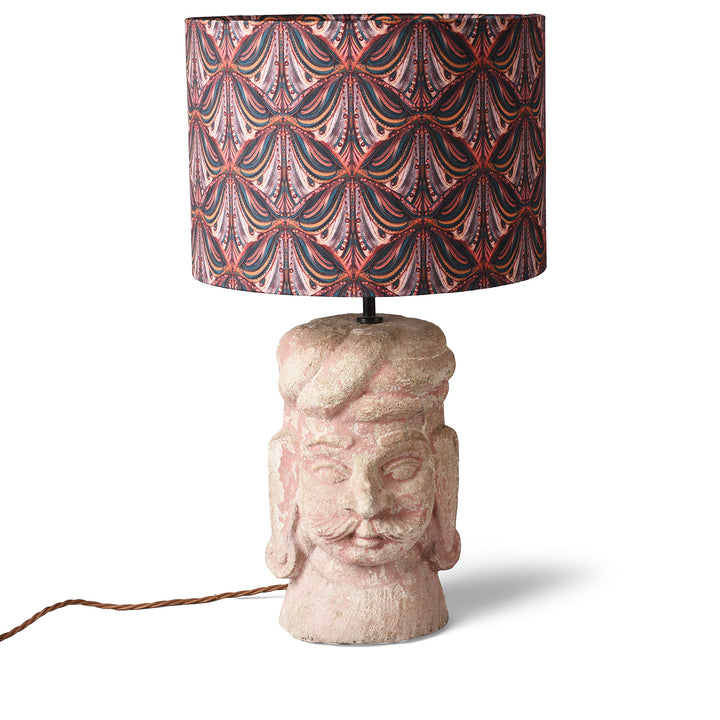 Table Lamp - From A Carved Stone Head | Indigo Antiques