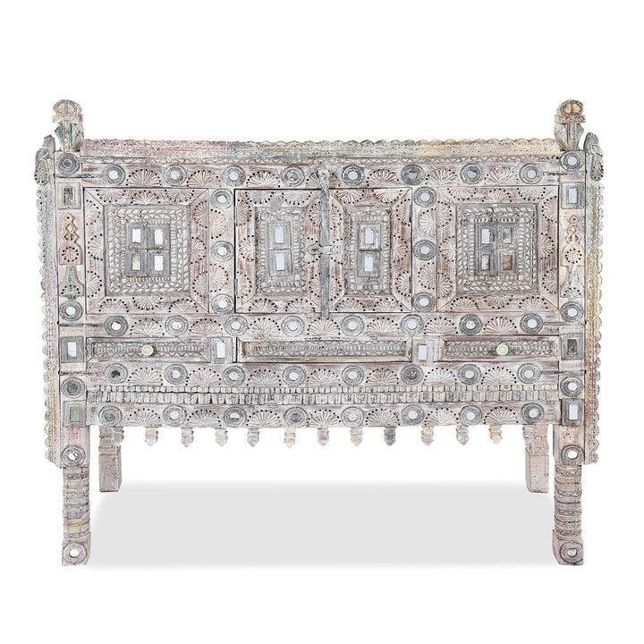 Teak Rubari "Damchiya" Dowry Chest From Kutch | Indigo Antiques