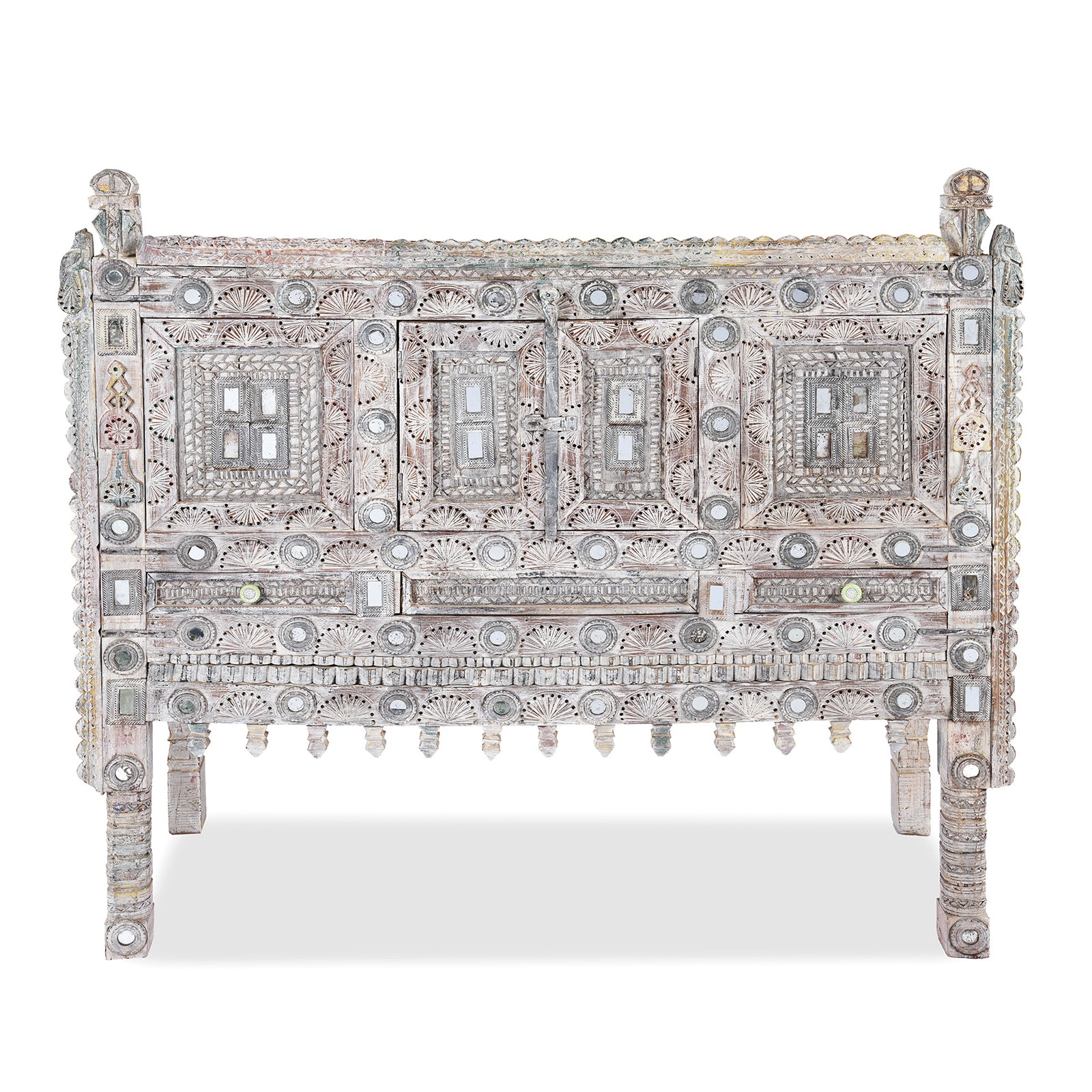 Teak Rubari "Damchiya" Dowry Chest From Kutch | Indigo Antiques