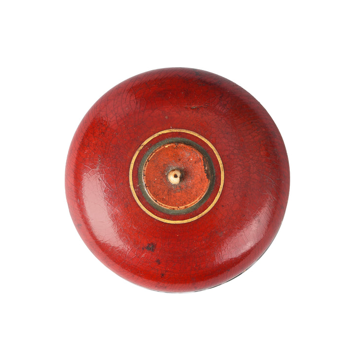 Small Lacquer Pot From Rajasthan - Ca 1910