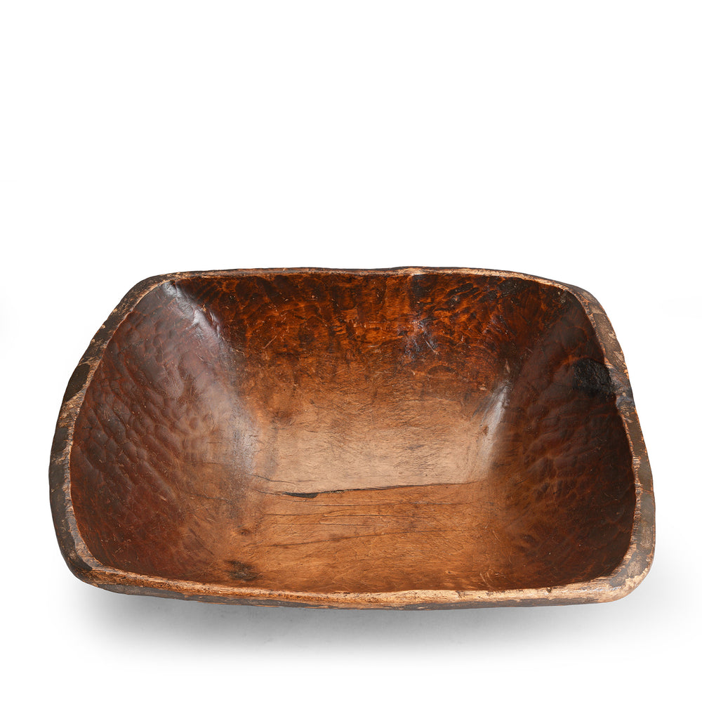 Decorative polar wood Tibetan food bowl | Indigo Antiques