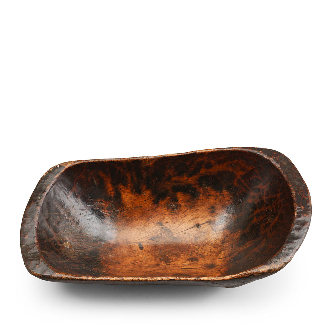 Old Tibetan Wooden Food Bowl - Ca 1920