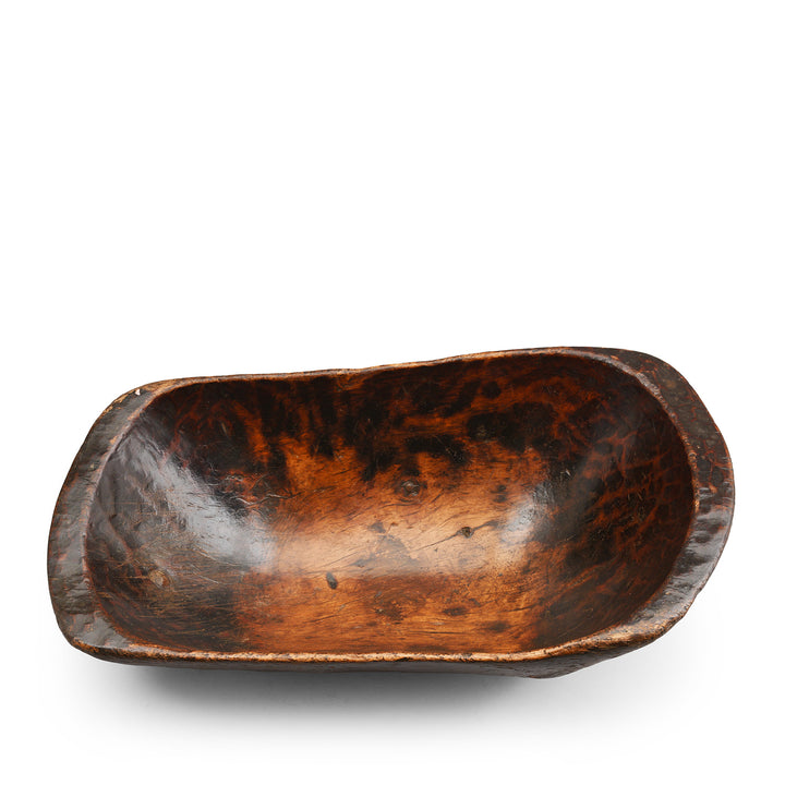 Old Tibetan Wooden Food Bowl - Ca 1920
