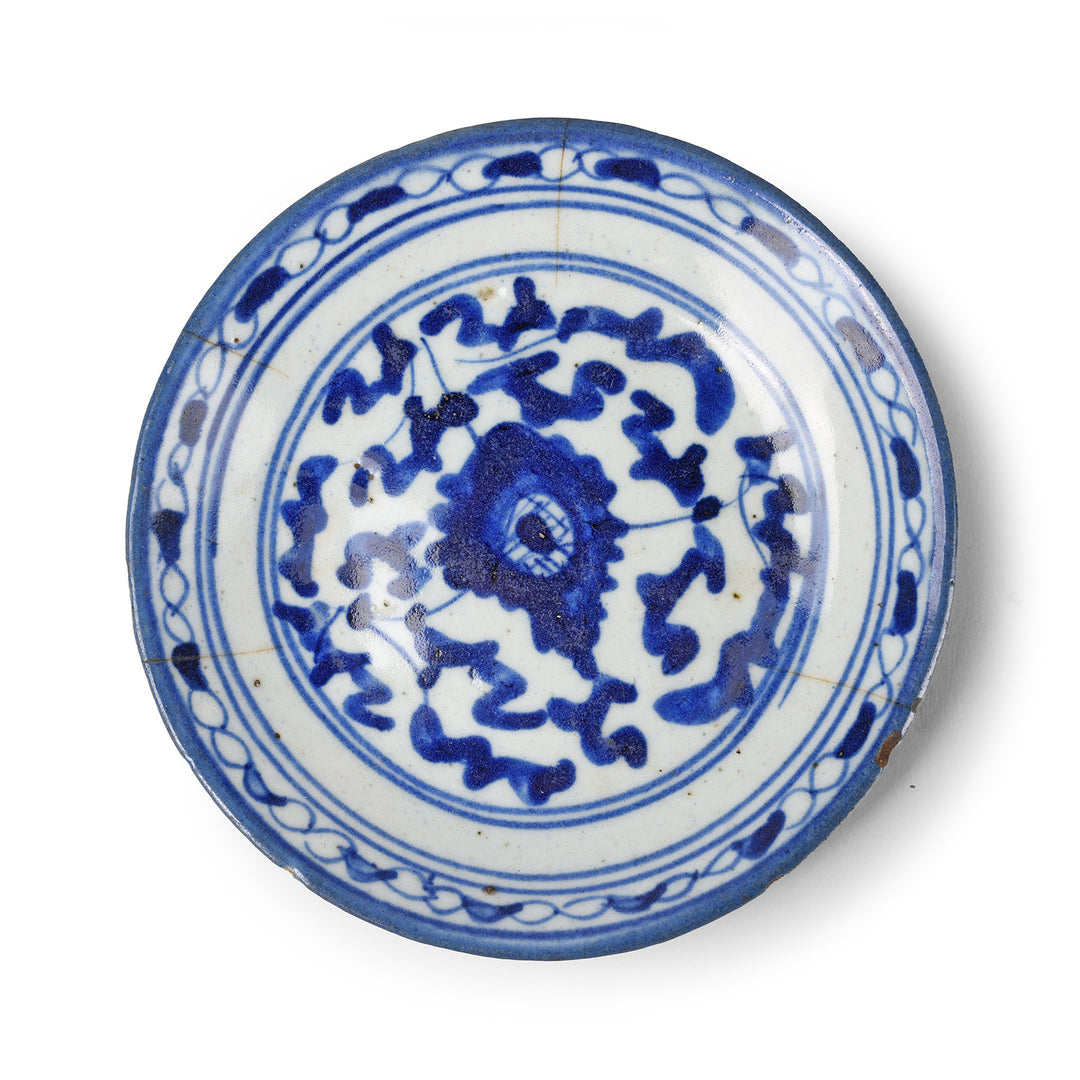 Chinese Blue & White Porcelain Plate - Republic Era | Indigo Antiques