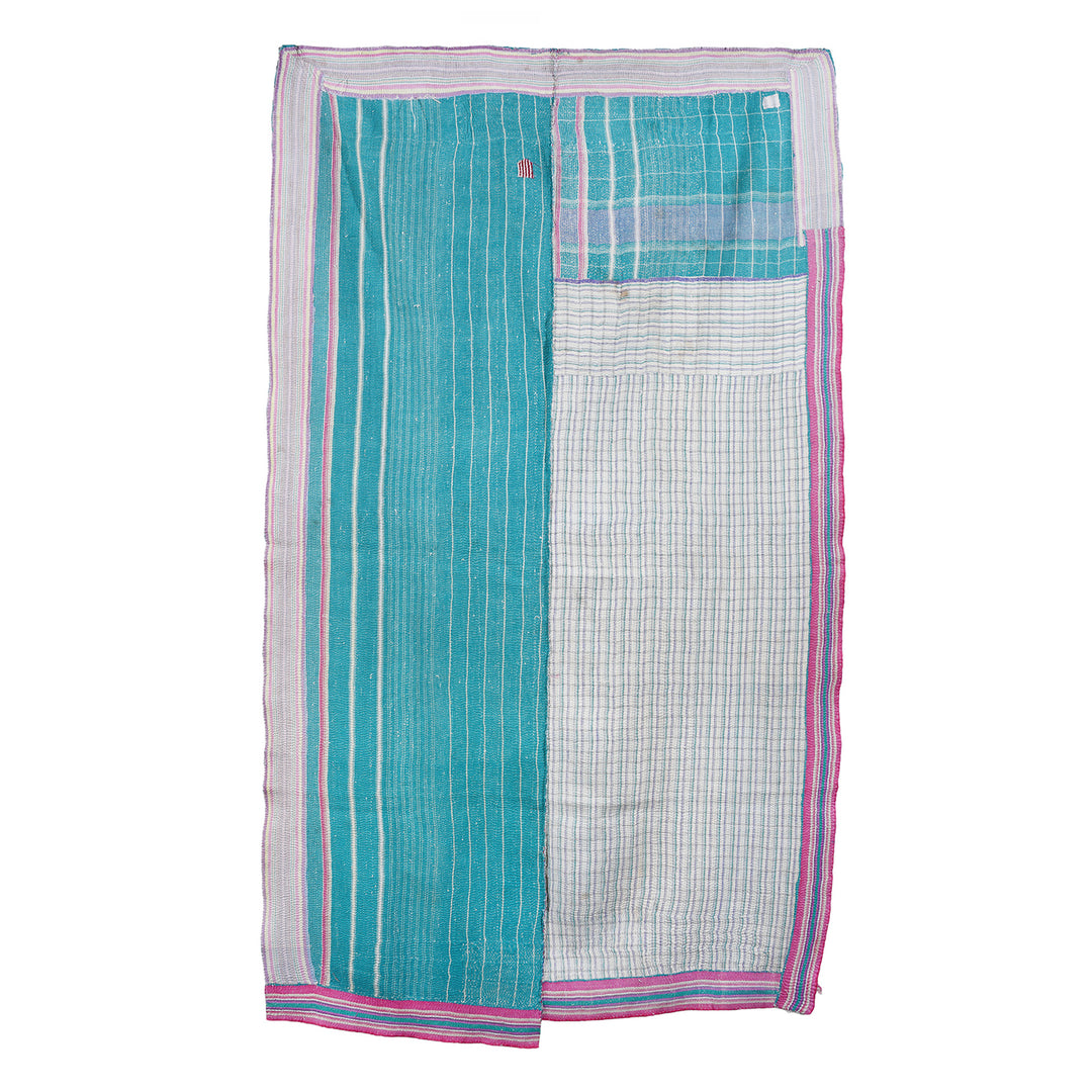 Vintage Bengali Kantha Throw | Indigo Antiques