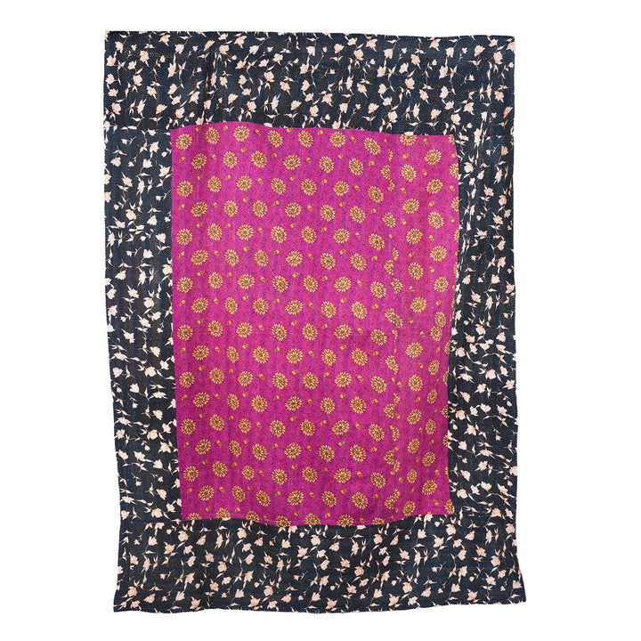 Vintage Bengali Kantha Throw | Indigo Antiques