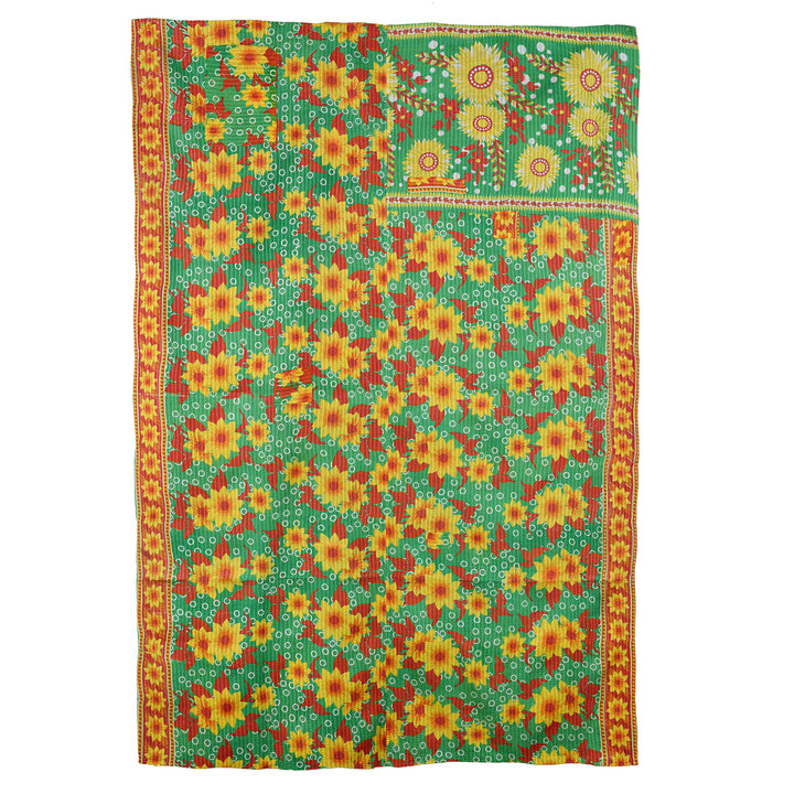 Vintage Double Sided Kantha Throw | Indigo Antiques