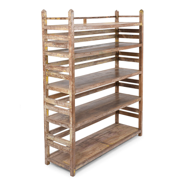 Vintage Painted Indian Teak Shelf | Indigo Antiques