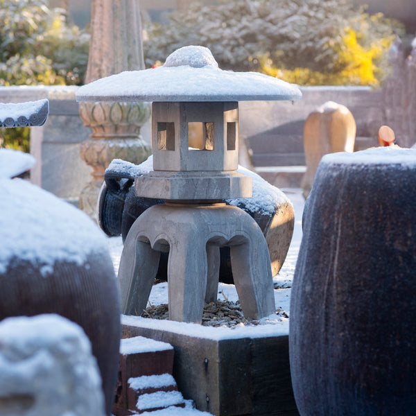 Japanese Style Yukimi Stone Snow Lantern | Indigo Antiques