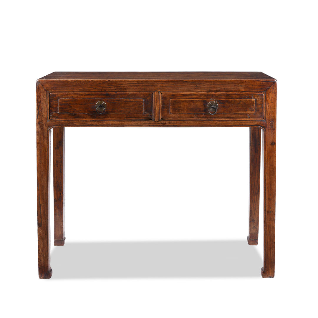 Yumu Elm Two Drawer Shanxi Altar Console Table Nineteenth Century