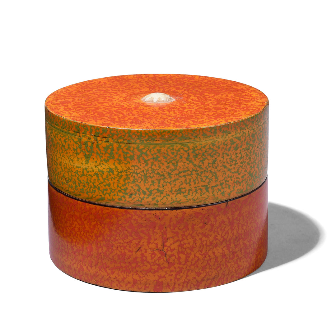 Antique Indian Spotted Lacquer Pot | Indigo Antiques