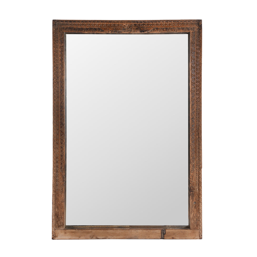 Antique Carved Indian Window Mirror | Indigo Antiques