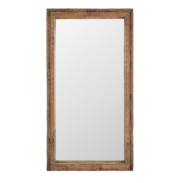 Antique Indian Window Mirror From Shekhawati | Indigo Antiques 