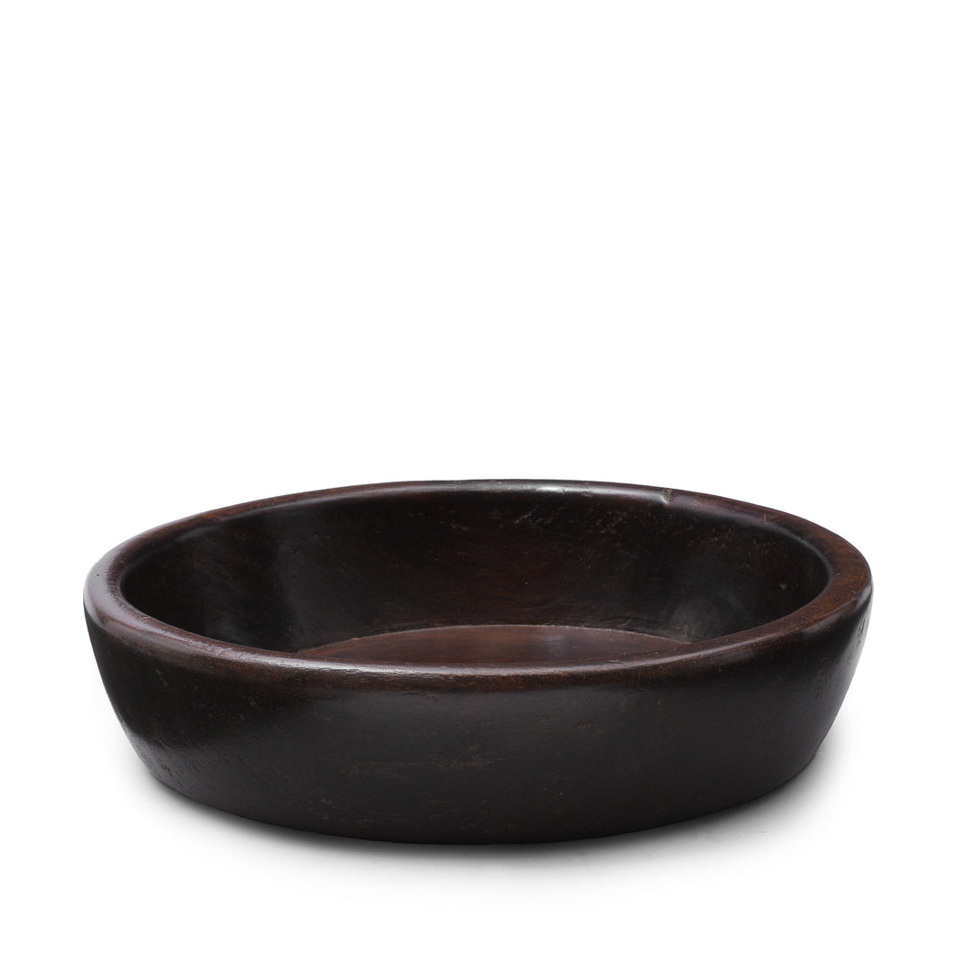 Antique Carved Teak Parath Bowl From Rajasthan | Indigo Antiques