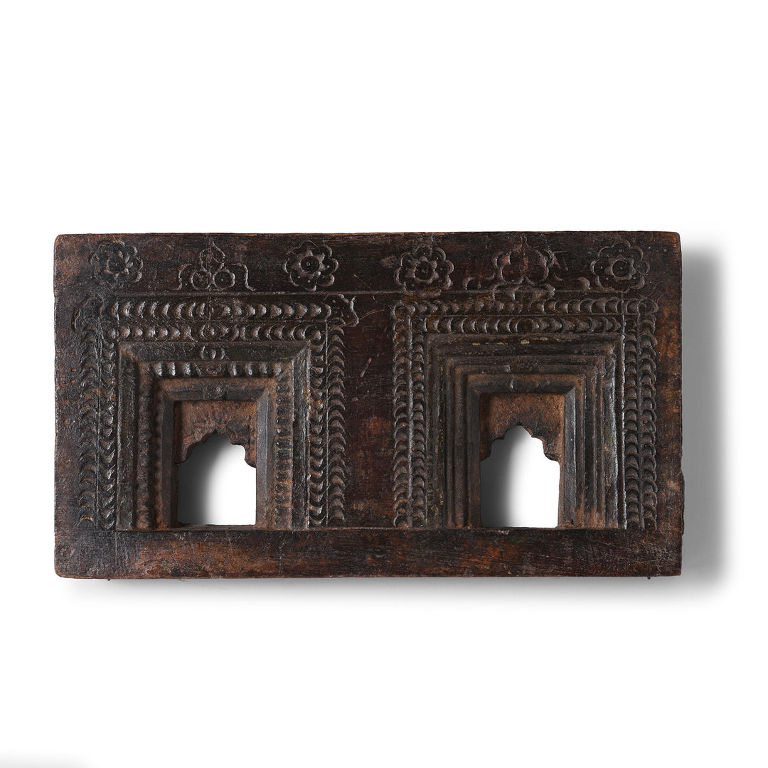 Antique Carved Teak Votive Panel From Andhra Pradesh | Indigo Antiques